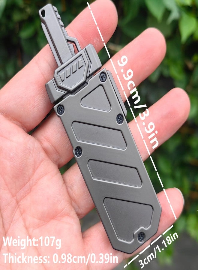 T-Conceal EDC Fidget Sliders Fidget Toys Stress Relief for Adults Metal Toy Mechanical Push Stress Relief Toy Sword Style Fidget Toy for (Grey) - Image 5